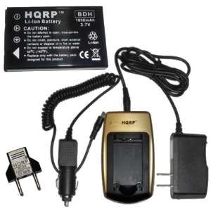 HQRP Battery and Battery Charger for Aiptek NP 60 / NP60 Replacement 