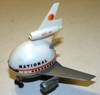   National Airlines NAL Logo Sun Bubble Around Airplane DC 10 Model Toy