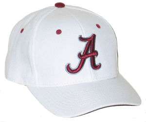 ALABAMA CRIMSON TIDE BAMA WHITE DH FITTED HAT/CAP SIZE 7 3/8 NEW 
