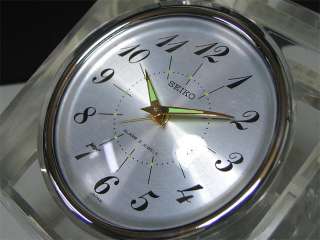 Vintage 1960s SEIKO mechanical alarm clock, Rare acrylic case  