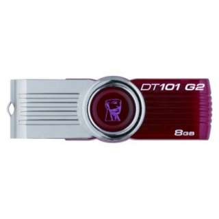 Kingston 8GB DataTraveler USB Flash Drive   Red/Silver (DT101G2/8GBZ 