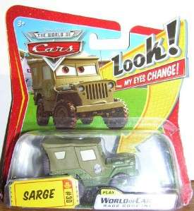 Disney Pixar Cars SARGE #30 Look My Eyes Change Jeep  