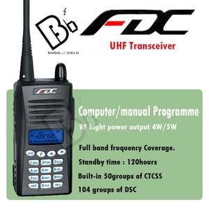 FDC FD 450A UHF 400 470MHz handheld radio + FREE PTT  