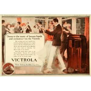  1920 Ad Victor Talking Machine Victrola Record Player Vintage 
