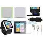   Bundle For Apple iPod Nano 6 6G 6th Gen FM Transmitter Headset Case