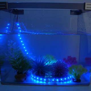 Aquarium Tank Pond Fountain Blue LED Bendy Lamp Lights  