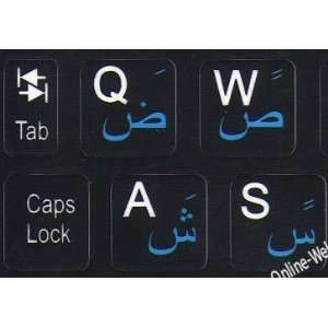  Netbook Arabic English keyboard stickers Black mini 