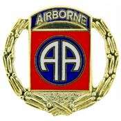 US ARMY 82ND AIRBORNE MILITARY HAT PIN W/WREATH  