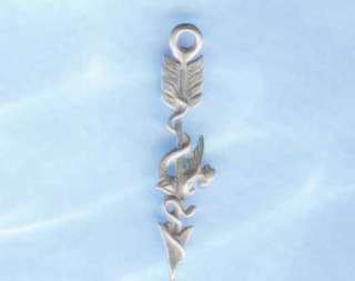 Legolas LOTR Dragon Arrow Charm Sterling Silver Jewelry  