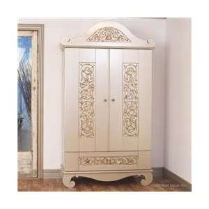  Chelsea Armoire in Antique Silver Baby