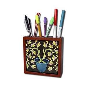  TNMGraphics Art Deco Plus   Deco plant in Blue Vase   Tile 