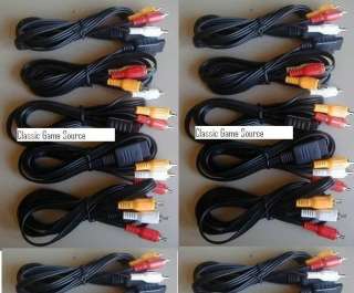 12 LOT NEW AV Audio Video Cables for Playstation 2 PS2  