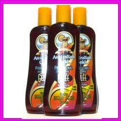 LOT of 3 Australian Gold GELEE Tanning Bed Lotion NEW 054402250303 