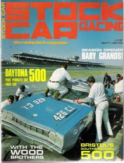 STOCK CAR RACING 1968 JUNE   BABY GRANDS, WOOD BROTHERS  