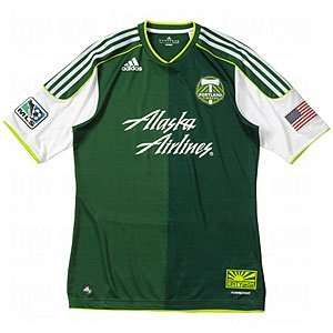   adidas Mens Authentic Portland Timbers Home Jerseys