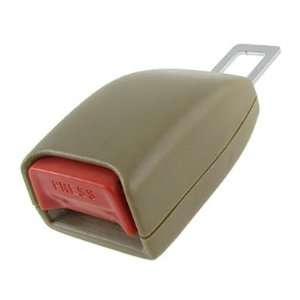  Car Replacement Khaki Plastic Shell Metal Safety Seat Belt Buckle