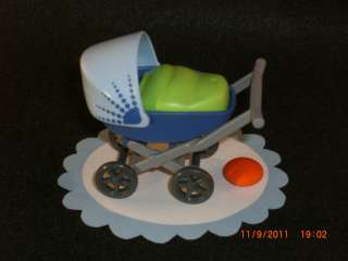Baby Stroller Blue (Playmobil Dollhouse Park/Zoo Accessory  Diorama 