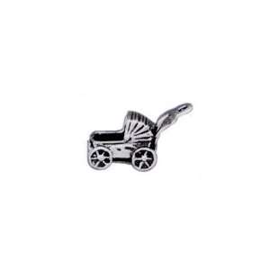  Sterling Silver Baby Buggy Charm 