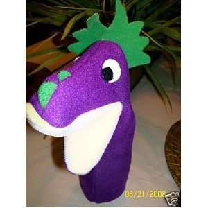 Baby Einstein Legends & Lore Purple Dinosaur / Dragon Bath Puppet Toy 