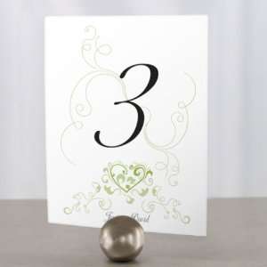  Heart Filigree Table Number   Numbers 61 72   Peach Toys & Games