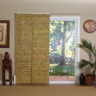 Natural Bamboo Sliding Door Blinds Window Wood Blind 78 048037241003 