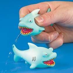 12 Shark Squirt Pool Bath Toy Fish Water Squirter Game  