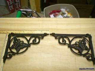 BUTTERFLY SHELF BRACKETS Brace Corbel 6.5x9 cast iron  