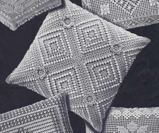 Vintage Irish Crochet PATTERN MOTIF Bedspread Pillow  