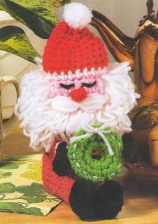 20X CROCHET PATTERN FOR Santa Claus Can Jar Bottle Cover Up BEGINNER 