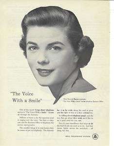 Bell Telephone System 1956 Vintage Ma Bell Print Ad  
