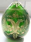 Russian Rare Style Crystal Hand Souvenir Glass Egg