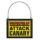 protected by attack canary sm hanger sign bird cage new $ 4 60 7 % off 