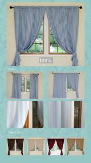 Stripe Blackout Thermal Insulated Curtain 84L SKYBLU  