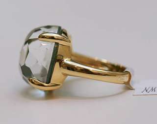 New IPPOLITA 18K Gold & Bloodstone Jasper Ring 7 $1495  