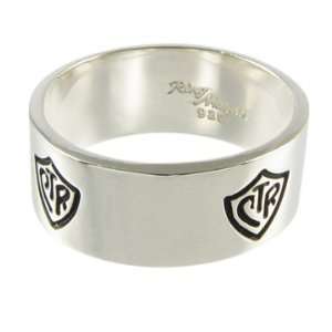  Sterling Silver Wide Band CTR Ring Jewelry