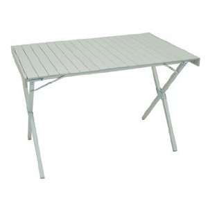   Aluminum Dining Table   XL Silver for Camping Barbecues and Tailgating