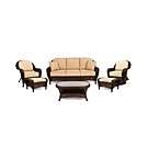  Patio Furniture, 6 Piece Seating Set (Sofa, Club Chair, Swivel Chair 