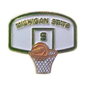   State Spartans Msu Basketball Backboard Pin