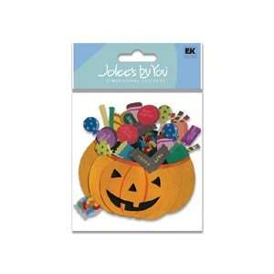  Pumpkin Basket Dimensional Sticker