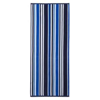 Evergreen Stripe Beach Towel   Blue XL.Opens in a new window