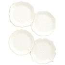 Lenox Dinnerware, Set of 4 French Perle White Assorted Plates