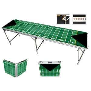 Football Beer Pong Table 8ft   Premium HD Design   Bottle Opener, Ball 