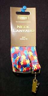 Lanyard Neck Style ID Badge Holder Autism Puzzle New 786511589813 