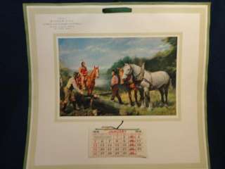 Conquest of the Wilderness 1918 Advertising Calendar  