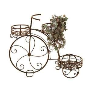    Elegant Decorative Metal Bicycle Flower Stand Patio, Lawn & Garden