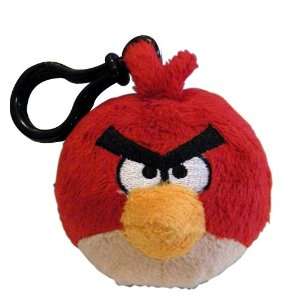  Angry Birds Plush Backpack Clip   Red Bird Toys & Games