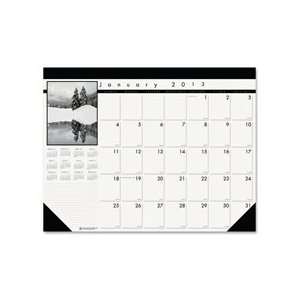    Doolittle Black and White Calendar Desk Pads