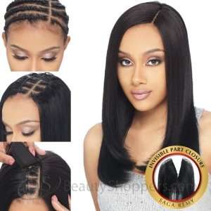   100% REMY HUMAN HAIR INVISIBLE PART CLOSURE 12  1B OFF BLACK Beauty