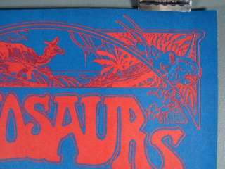 Dinosaurs & Canned Heat Original Vintage Poster 1982  