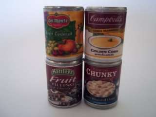   Miniatures Kitchen Food Supply Home Art Deco Canned Food  